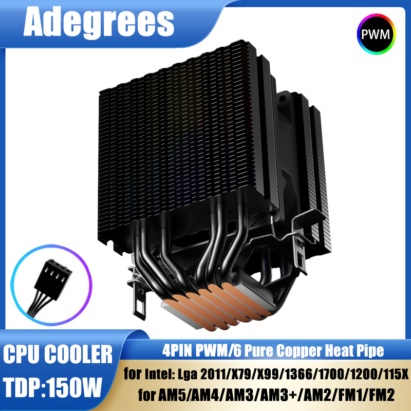 Air Cooler Cpu - 6 Heat Pipes CPU Air Cooler