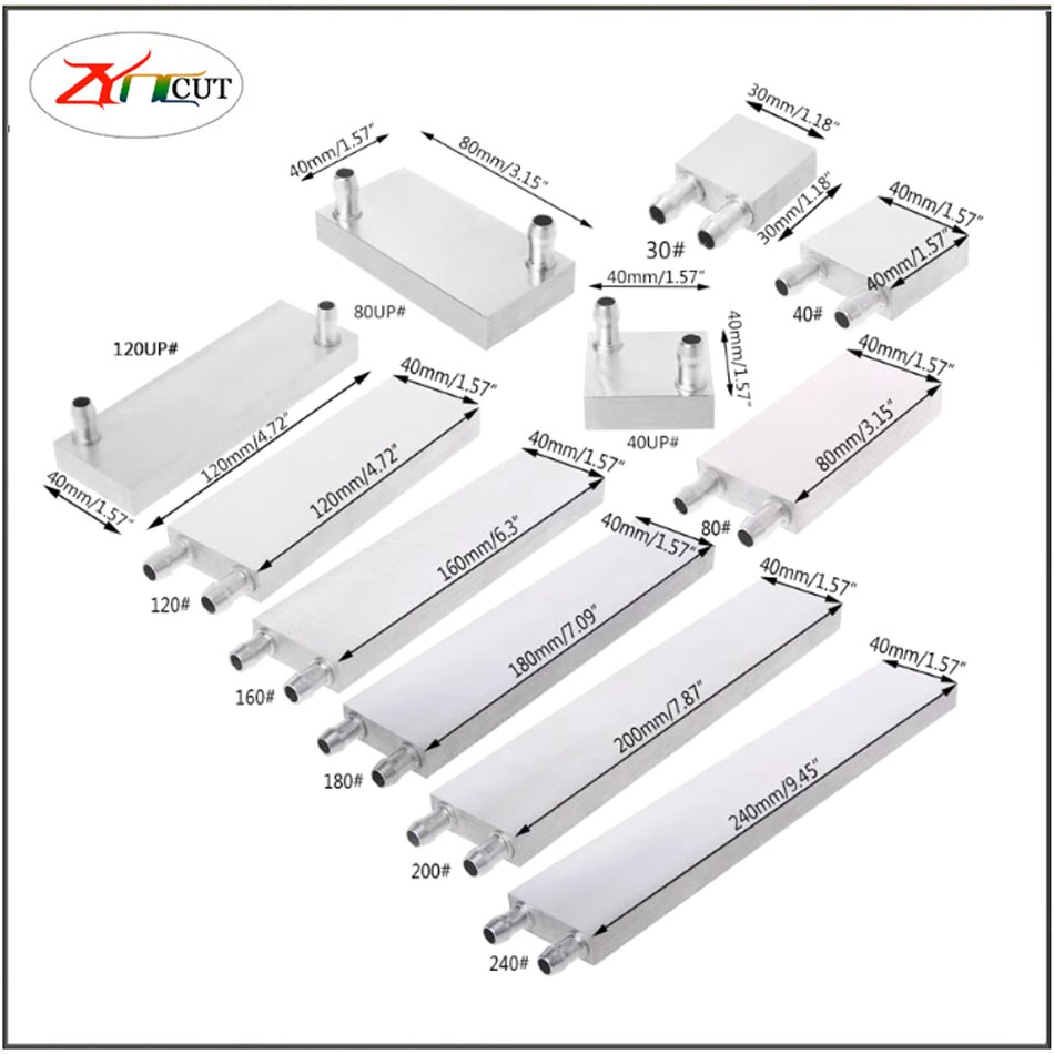 40 80mm CPU Aluminum water-coo - Heatsink ulasan dan harga
