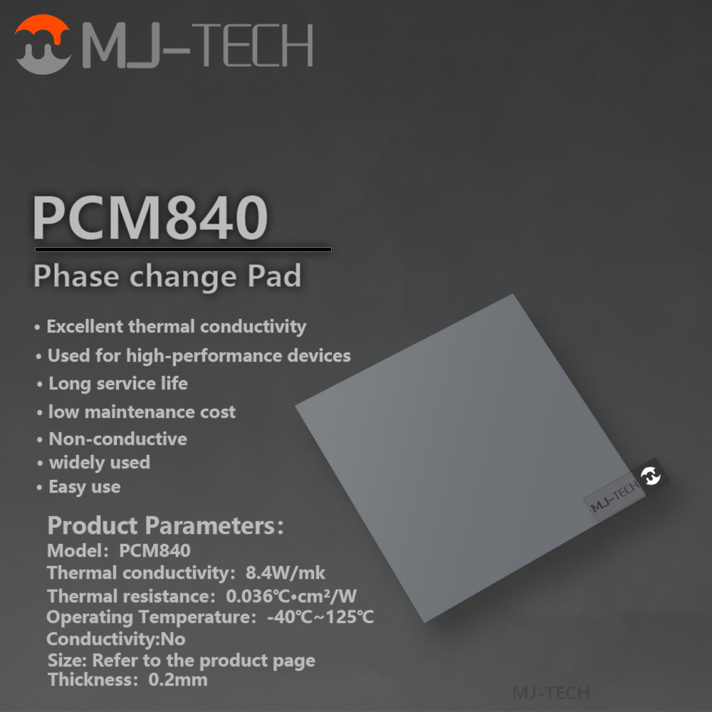 MJ-TECH PCM840 Phase Change Pa - Thermal Paste ulasan dan harga