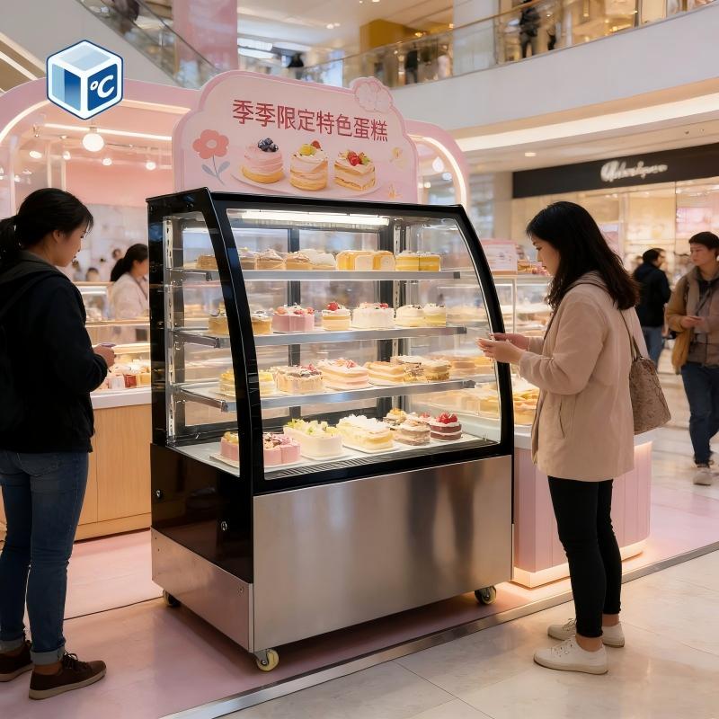 2 Tier Commercial Cake Display - Case Fan ulasan dan harga