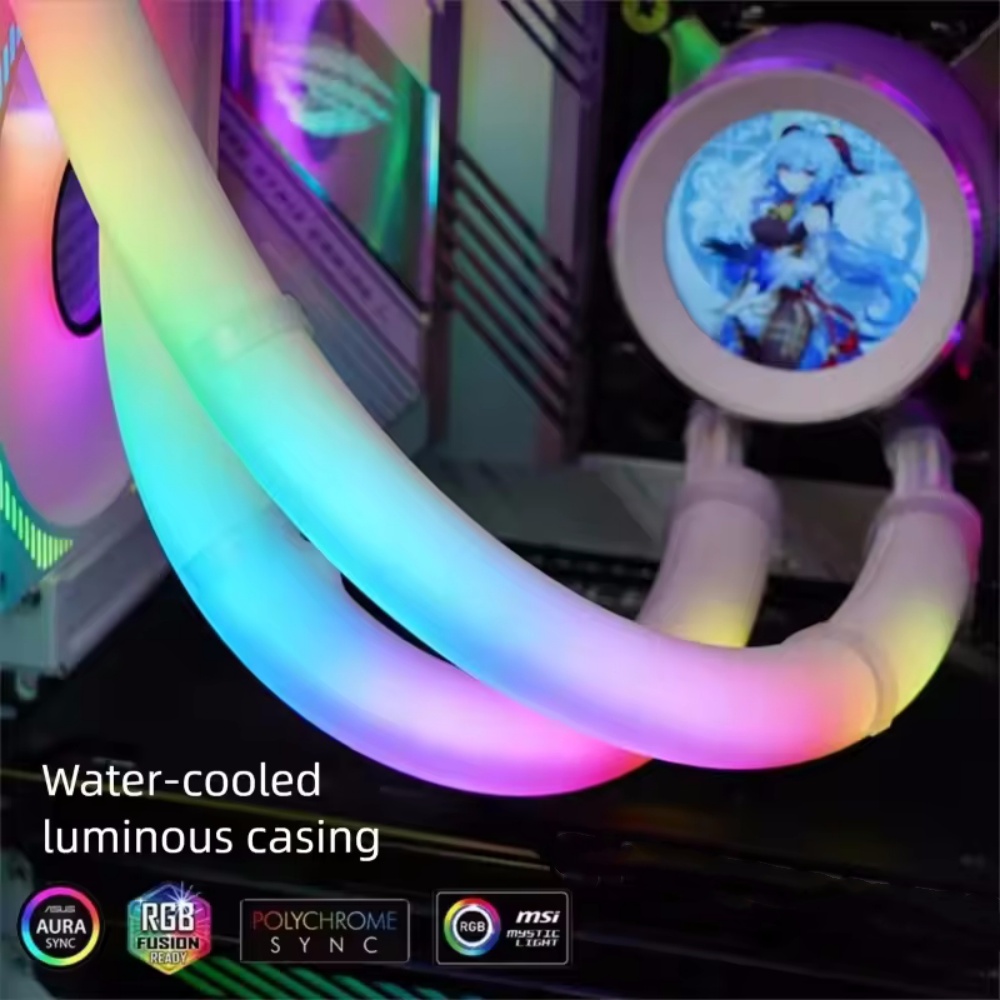 Flexible 5V ARGB LED Neon Tube - Aio Liquid Cooler ulasan dan harga