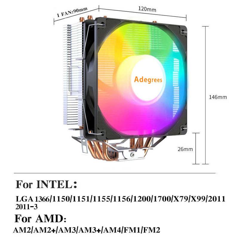 X99 Tower CPU Cooler 4 Heatpip - Air Cooler Cpu ulasan dan harga