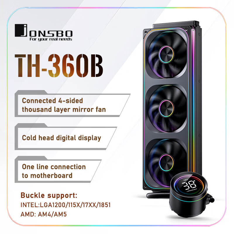 Jonsbo TH-360 AIO CPU Liquid C - Aio Liquid Cooler ulasan dan harga